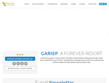 Tablet Screenshot of forevergariep.co.za